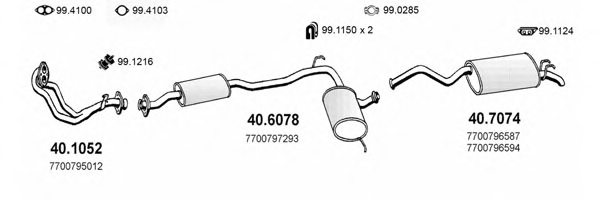 ASSO ART1975 Exhaust System